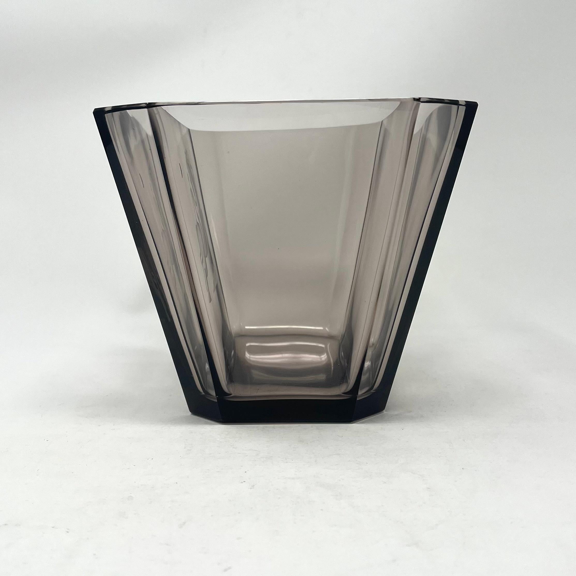 Milieu du XXe siècle Bol en verre gravé Vicke Lindstrand Cheval et cavalier Orrefors 1930s en vente