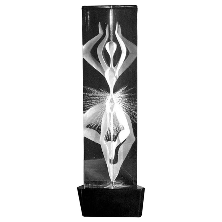 Vicke Lindstrand for Kosta Art Polyoptic Prism, 1960s For Sale