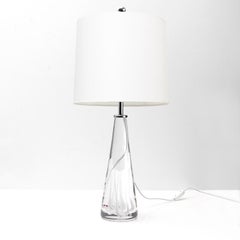 Vicke Lindstrand for Kosta Solid Crystal Lamps Scandinavian Modern