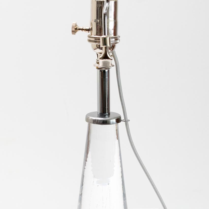 Fait main Vicke Lindstrand pour Kosta lampes modernes scandinaves en cristal massif en vente