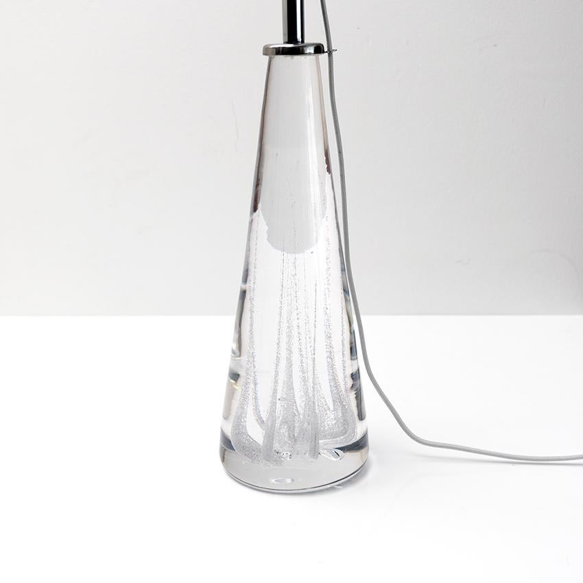 Glass Vicke Lindstrand for Kosta Solid Crystal Lamps Scandinavian Modern For Sale