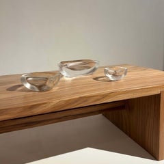 Vicke Lindstrand für Orrefors Geschnitzte Glasschalen