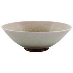 Vicke Lindstrand for Upsala-Ekeby, Large Bowl in Glazed Ceramics
