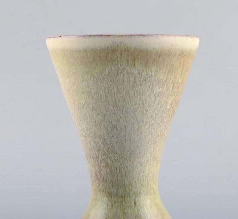 Scandinavian Modern Vicke Lindstrand for Upsala-Ekeby, Vase in Glazed Ceramics, Mid-20th Century