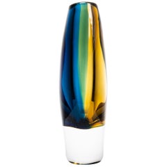Vicke Lindstrand Glass Vase by Kosta in Sweden