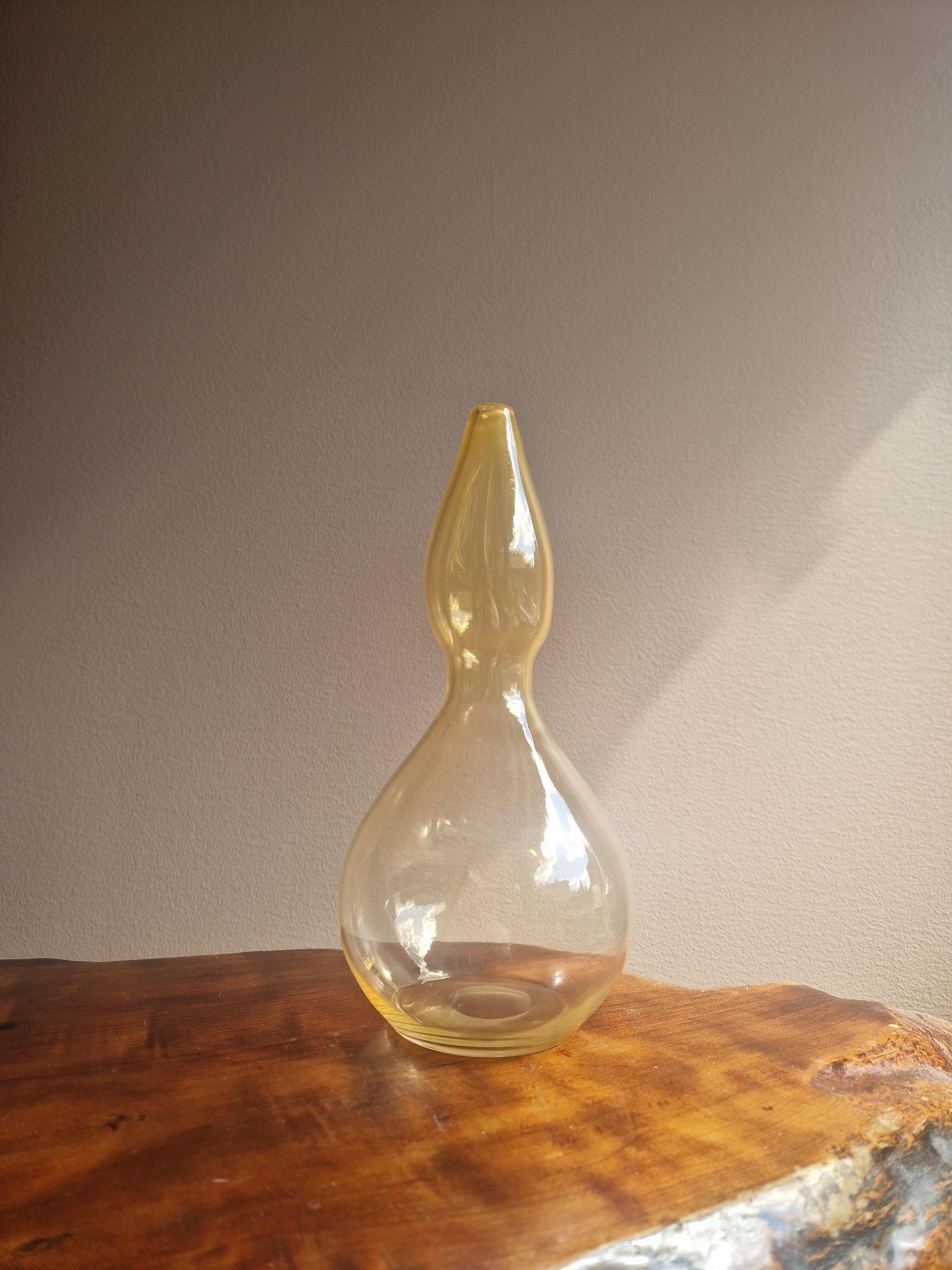 Mid-Century Modern Vicke Lindstrand, Glass Vase, Kosta Boda, Sweden For Sale