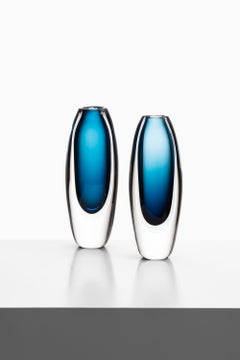 Jarrones de cristal Vicke Lindstrand Producidos por Kosta en Suecia