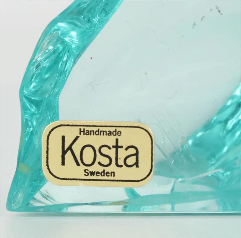 Vicke Lindstrand Kosta Boda Polar Bears in Art Glass For Sale 4