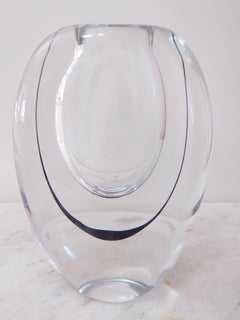 Skandinavische moderne Glasvase von Vicke Lindstrand Kosta KONTUR, skandinavisch-modern 1950s