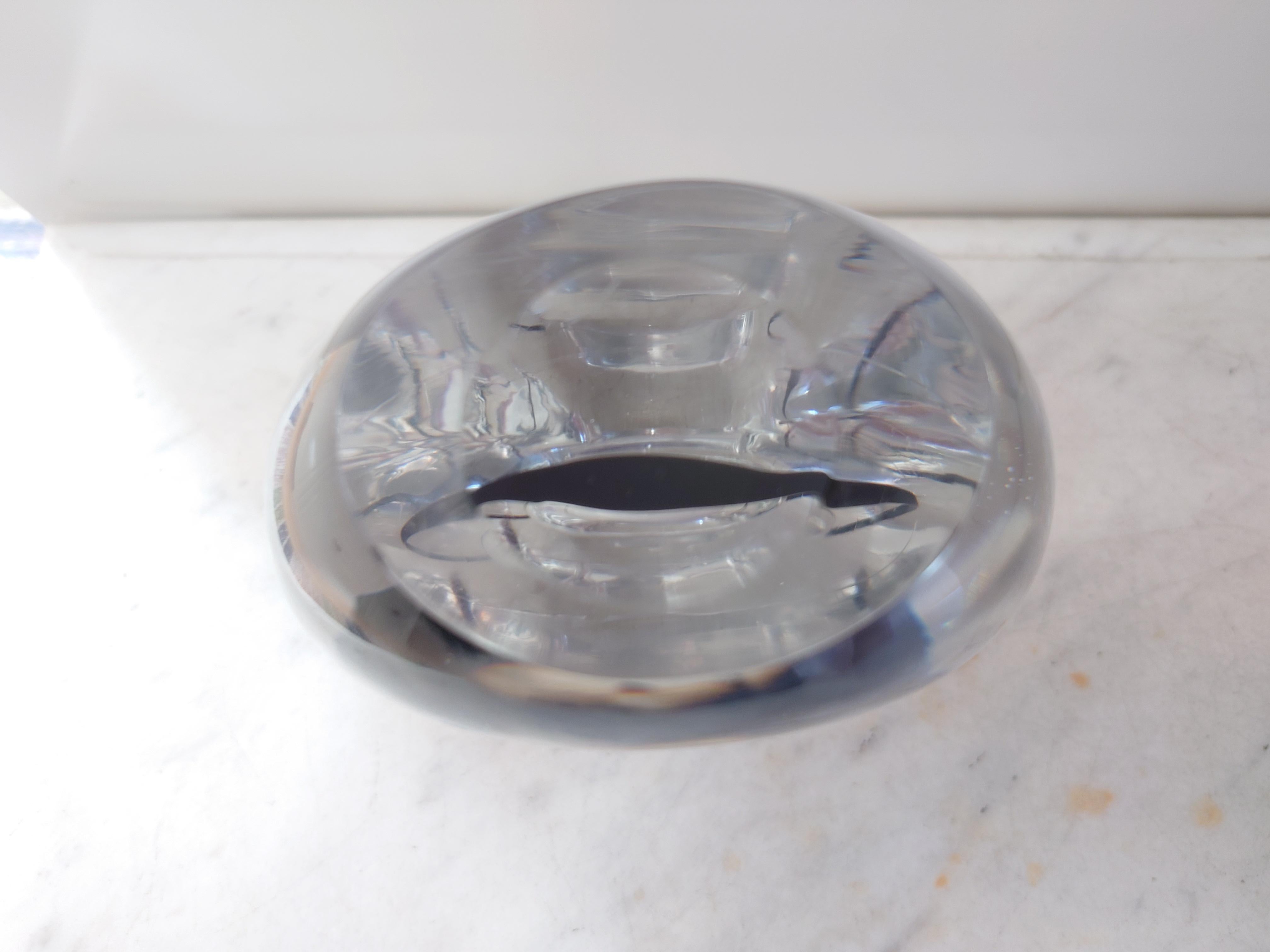 Skandinavische moderne Glasvase von Vicke Lindstrand Kosta KONTUR, skandinavisch-modern  1950s im Angebot 1
