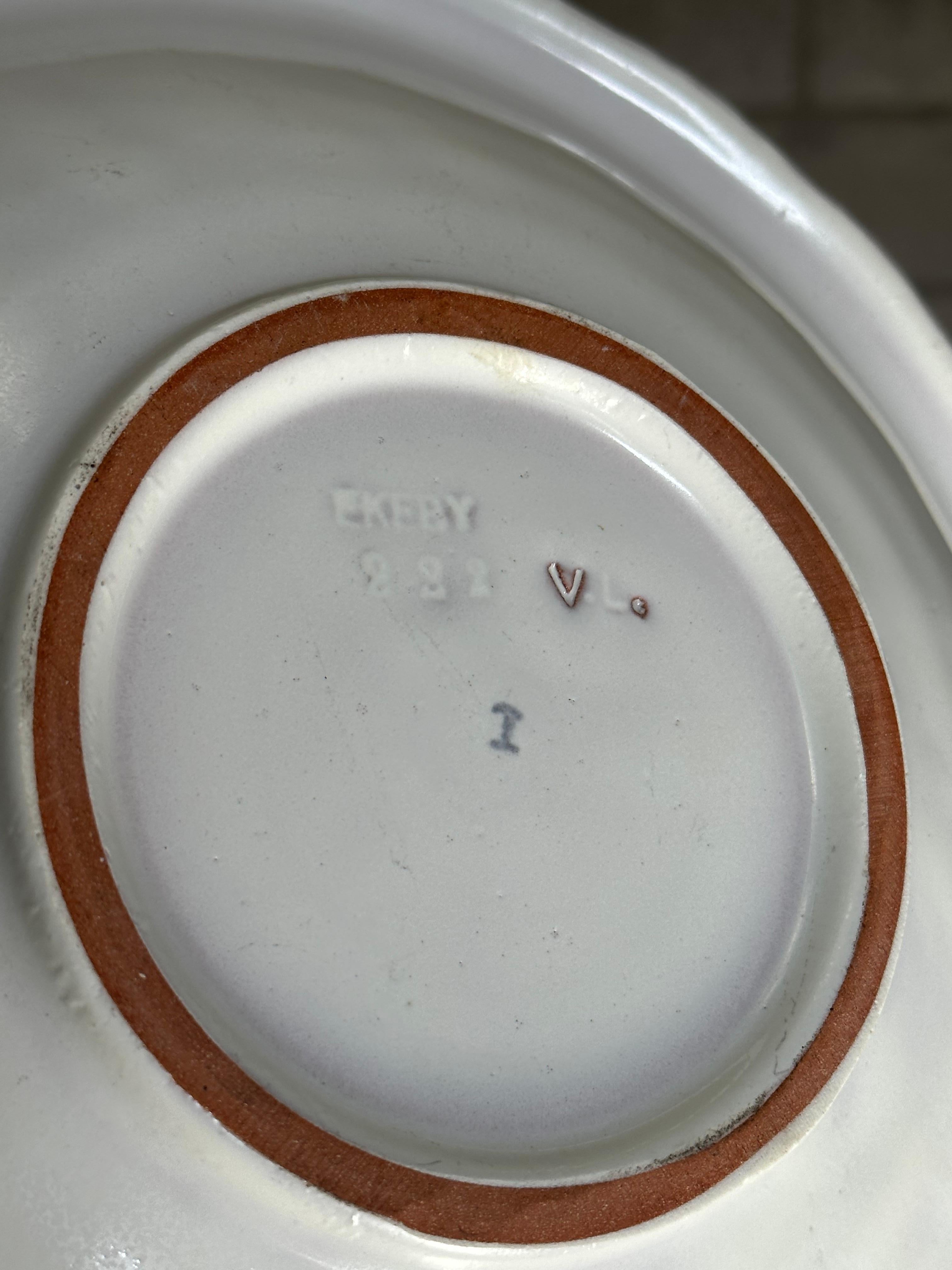 Ceramic Vicke Lindstrand Large Decorative Bowl for Upsala Ekeby For Sale