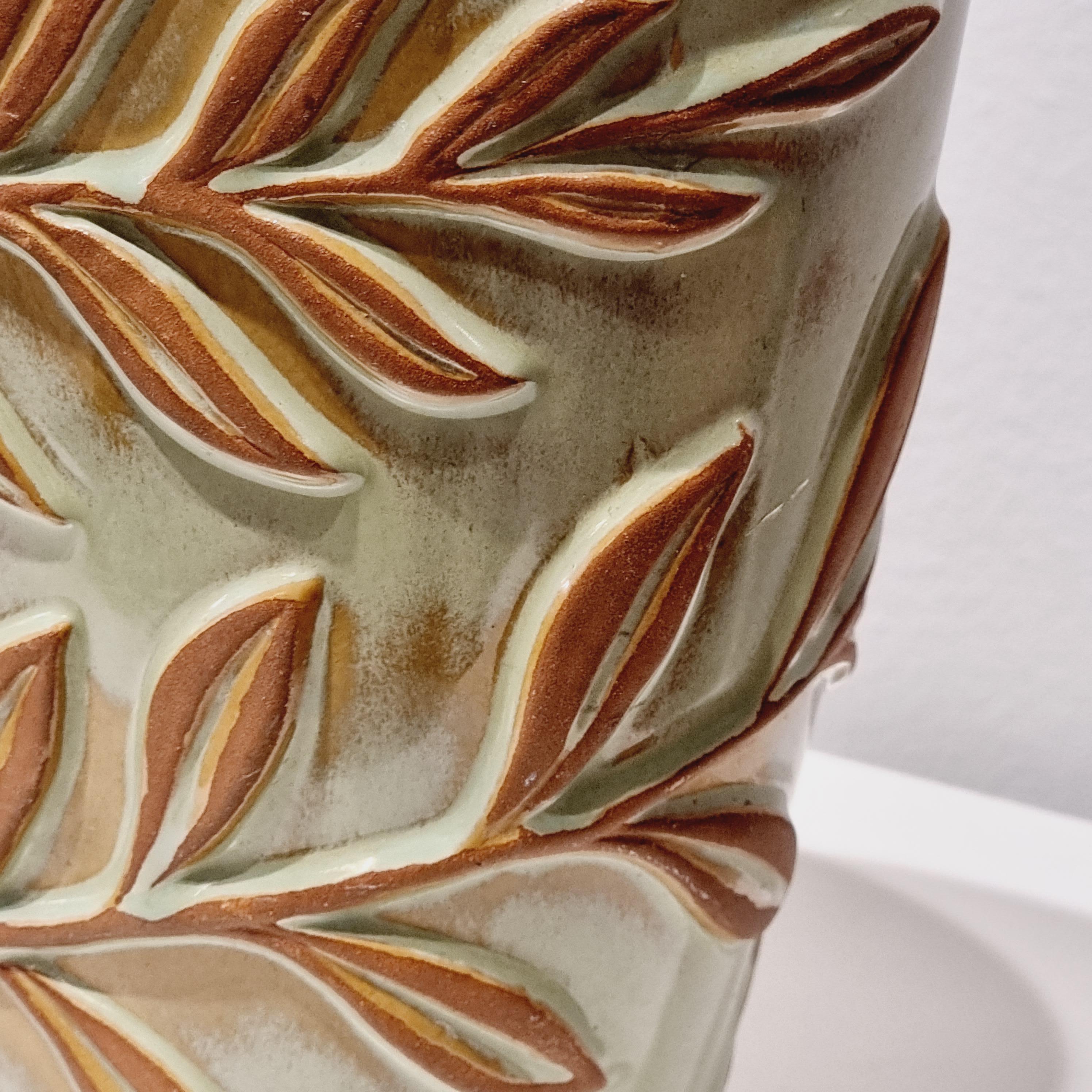 Vicke Lindstrand, vase rare fabriqué entre 1947 et 48, Upsala-Ekeby, suédois moderne en vente 1