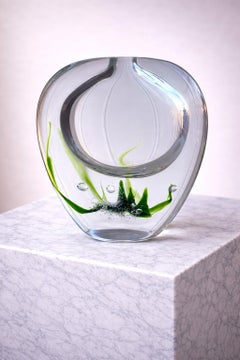 Vicke Lindstrand “Seaweed” Art Glass Vase for Kosta, Sweden, 1960s