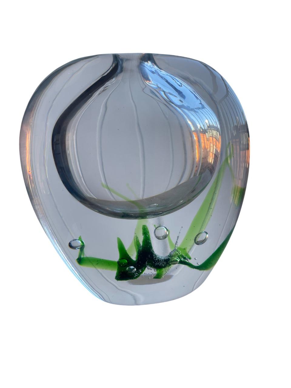 Vicke Lindstrand “Seaweed” Vase for Kosta In Good Condition For Sale In Stockholm, SE