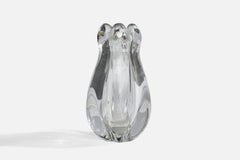 Vicke Lindstrand, "Stella Polaris" Vase, geblasenes Glas, Schweden, 1950er Jahre