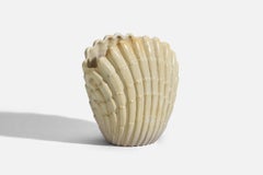 Vicke Lindstrand, Vase, Cream Glazed Earthenware, Upsala-Ekeby, Sweden, 1940s