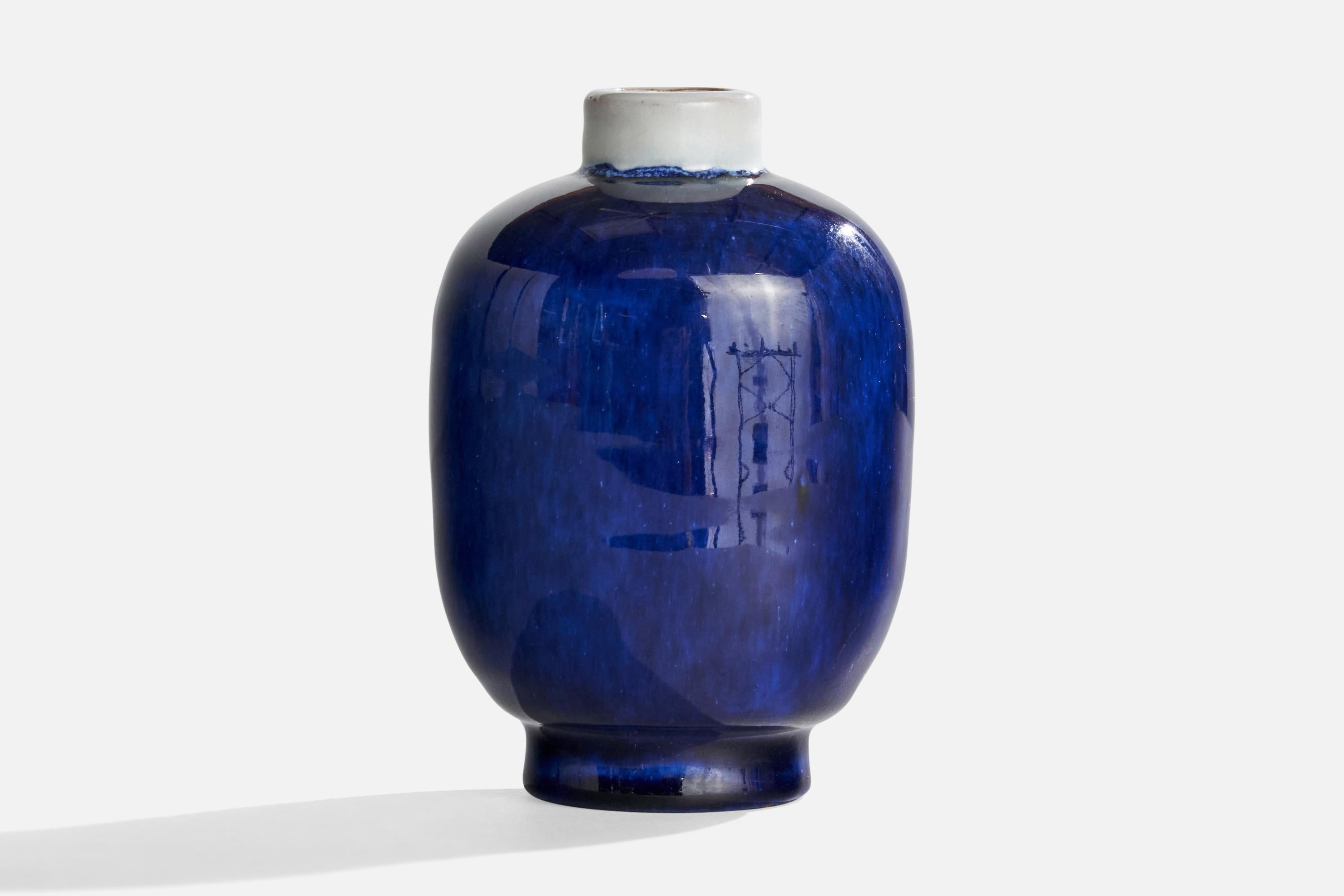 Vicke Lindstrand, Vaso, Terracotta, Svezia, anni '1930 In condizioni buone in vendita a High Point, NC