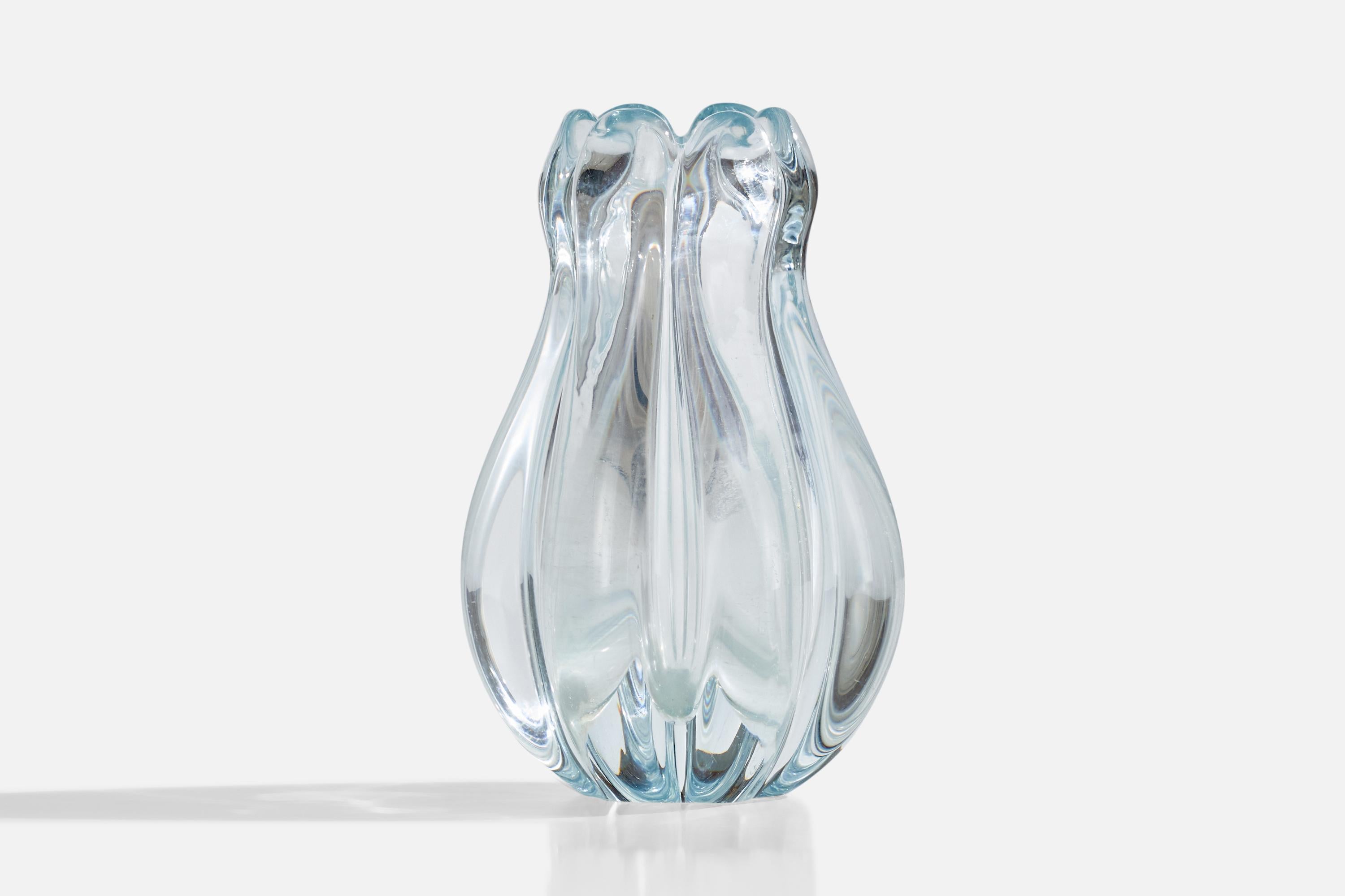 Vicke Lindstrand, Vase, Glas, Schweden, 1940er Jahre (Schwedisch) im Angebot