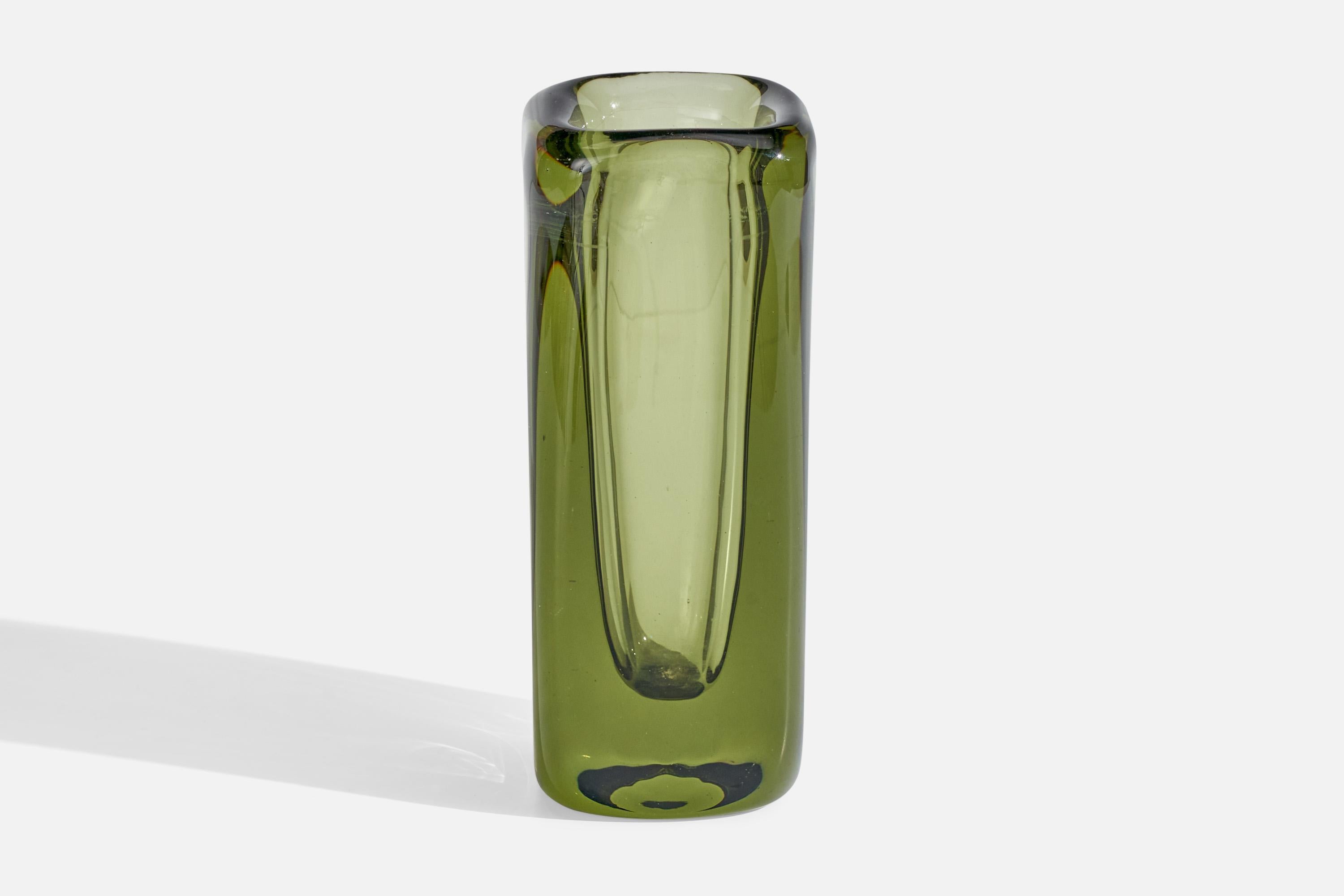Scandinavo moderno Vicke Lindstrand, Vaso, Vetro, Svezia, anni '1960 in vendita