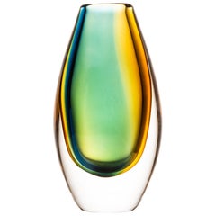 Vicke Lindstrand Vase Produced by Kosta in Sweden