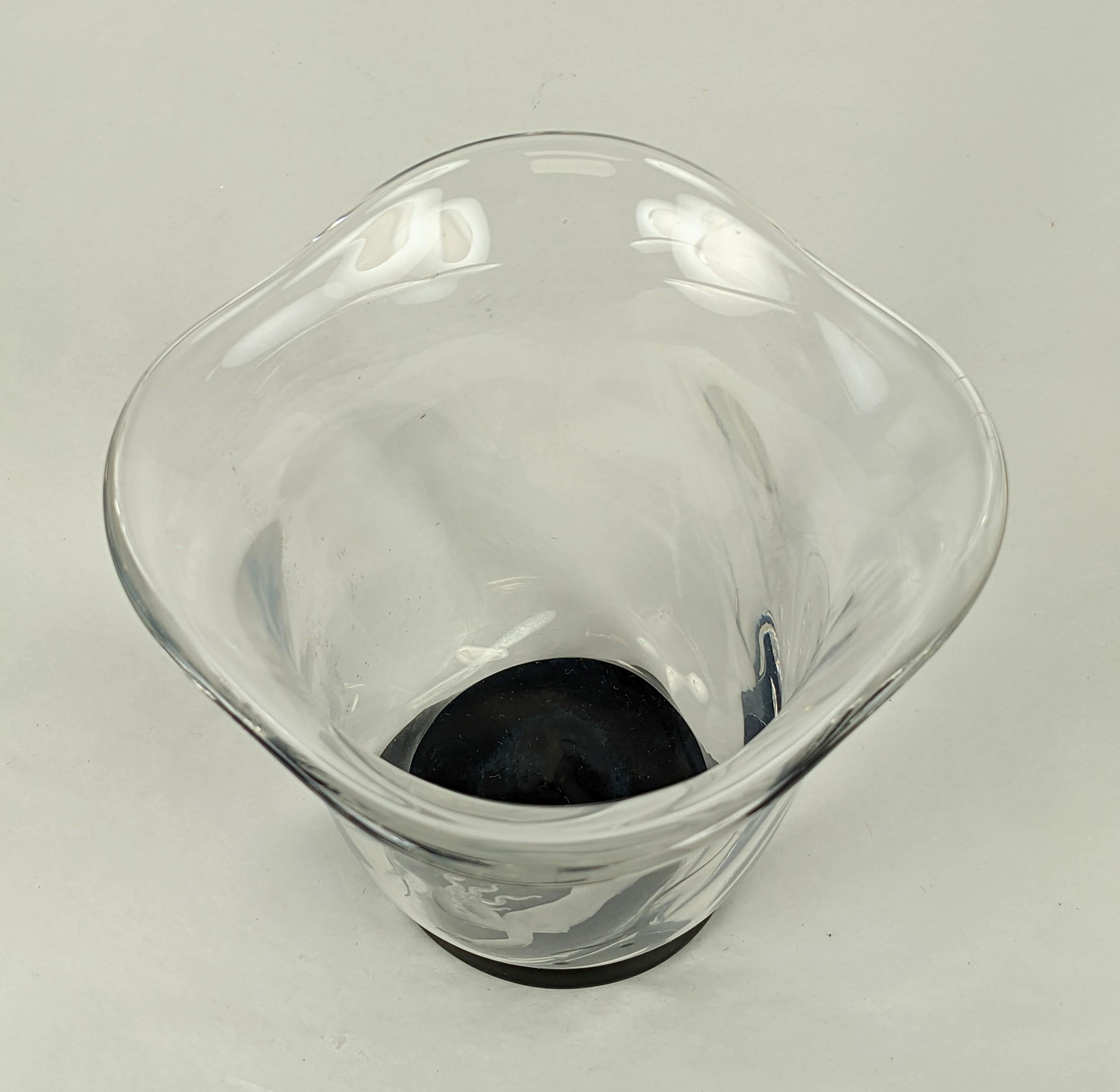 Blown Glass Vicke Linstrand Art Deco Mermaid Vase, Orrefors  For Sale