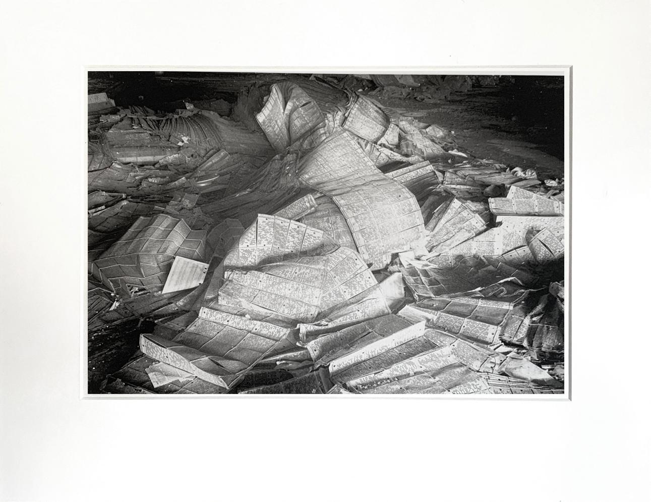 Vicki McKenna Still-Life Photograph - "Lace Designs", black and white, photograph, platinum, palladium, industry