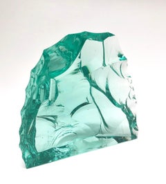 Vickie Lindstrand Kosta Boda Crystal Glass Sculpture with Swimming Bear