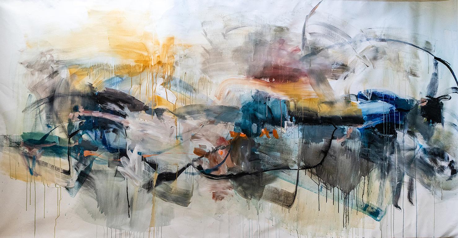 Vicky Barranguet Abstract Painting - Aguas de Marco
