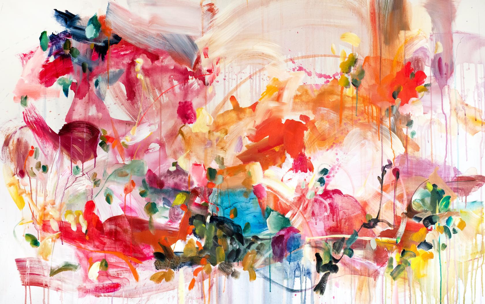 Vicky Barranguet Abstract Painting - Breath In