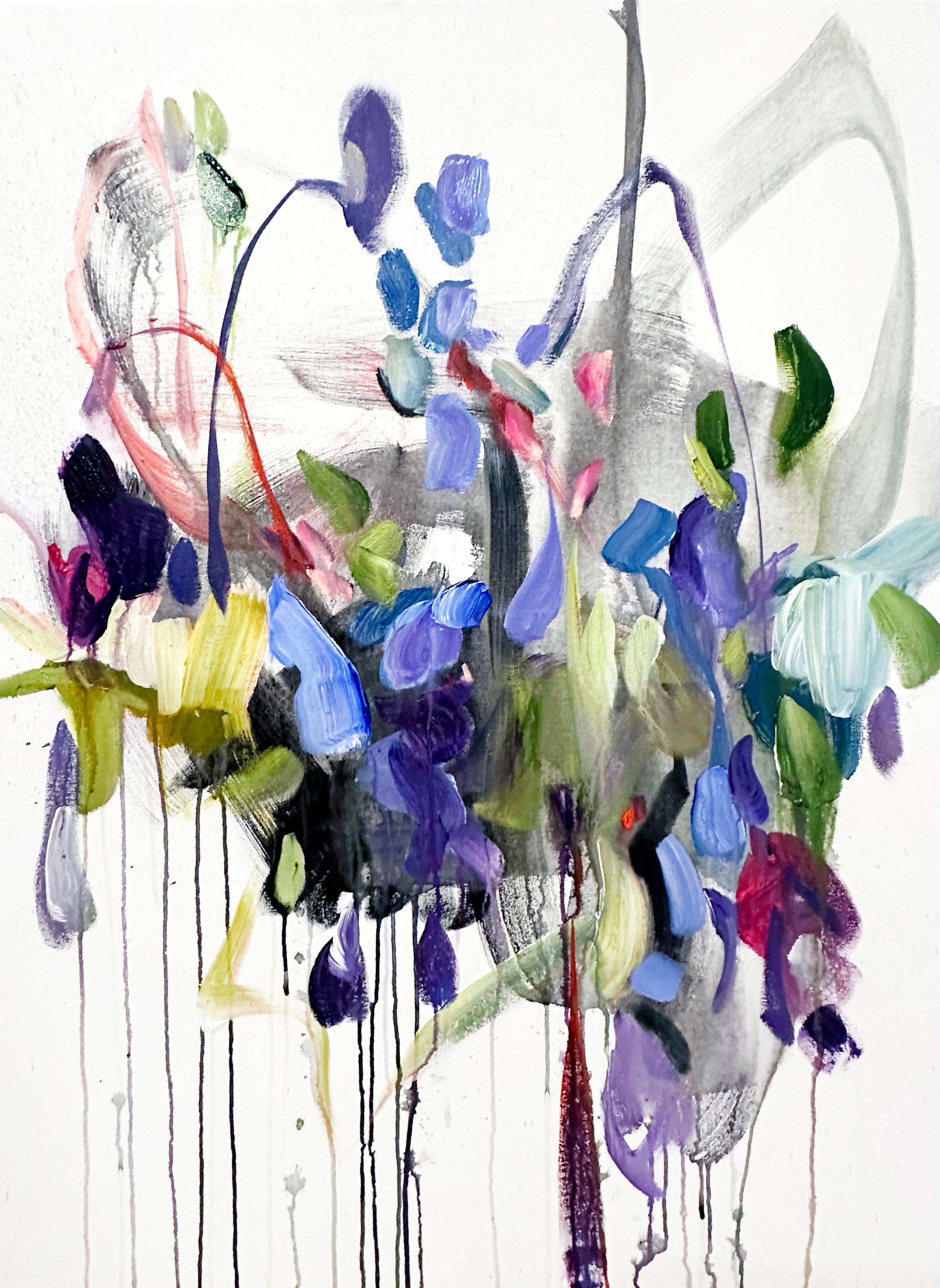 « Le printemps est là » de Vicky Barranguet, peinture abstraite contemporaine, 2023
