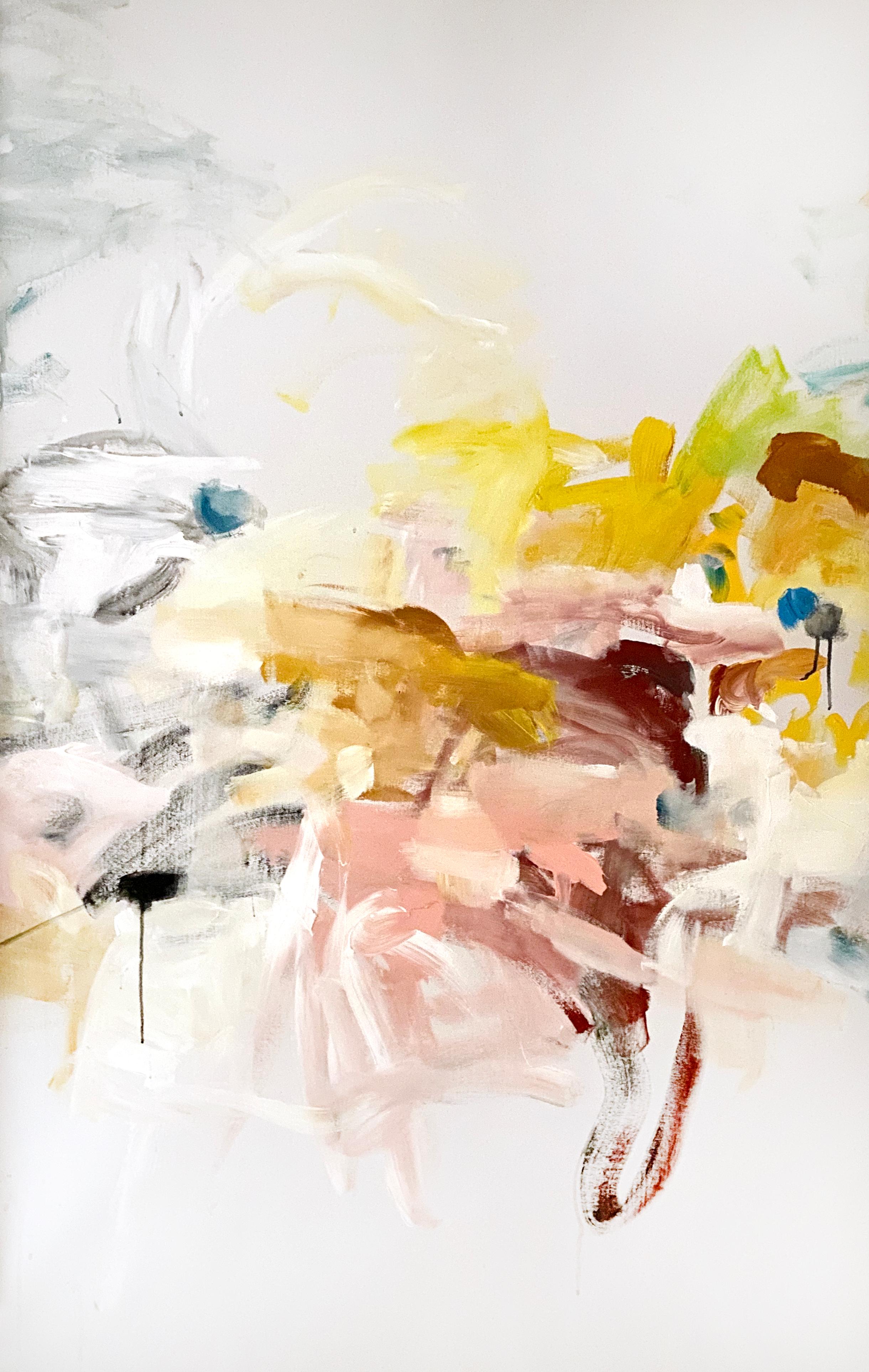 „Lightness“ von Vicky Barranguet, zeitgenössisches großes abstraktes Gemälde, 2020