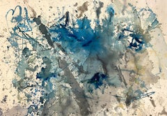 Vicky Barranguet Pintura abstracta contemporánea en tonos azules, grises y neutros