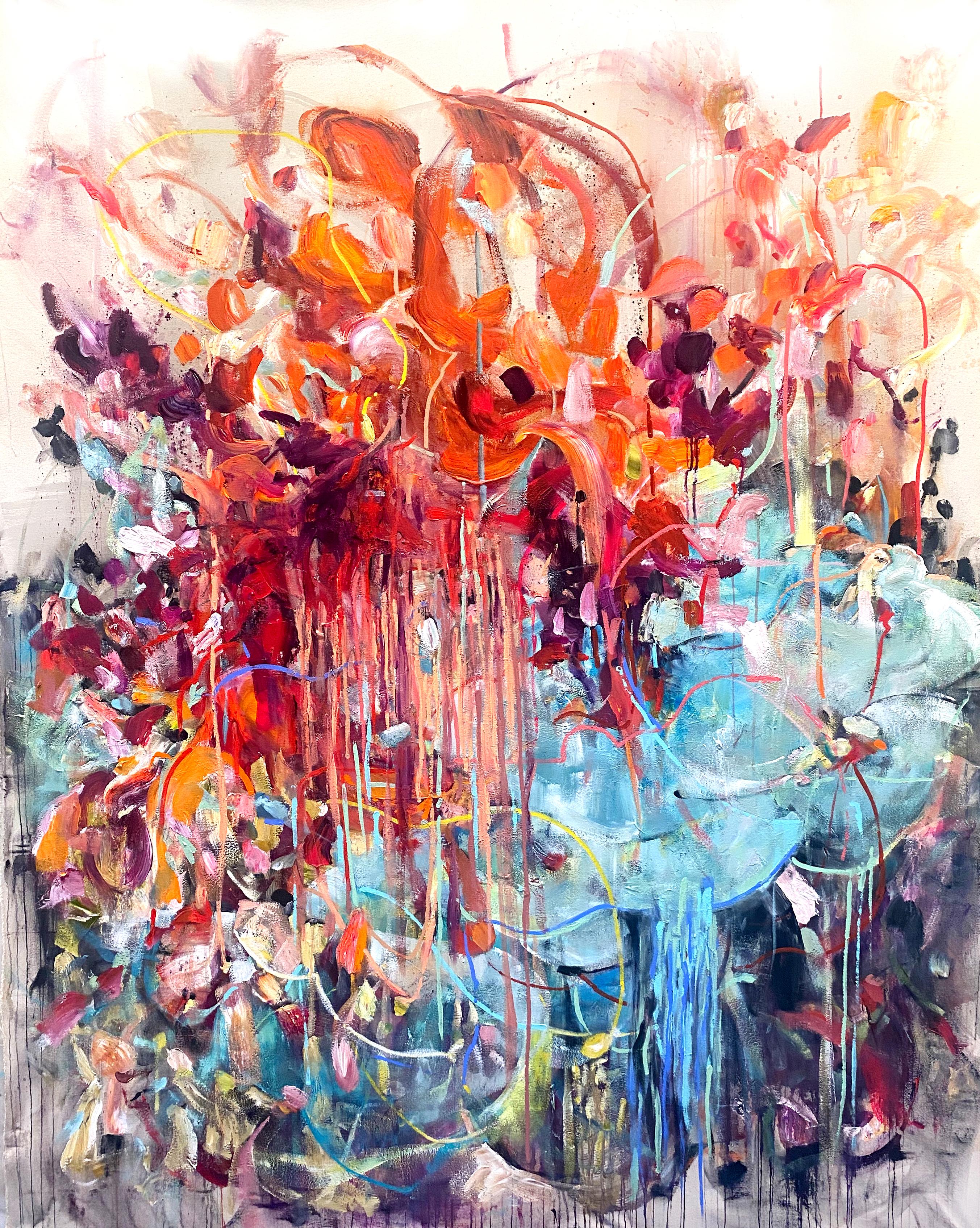 Vicky Barranguet Abstract Painting - Heaven in Hell