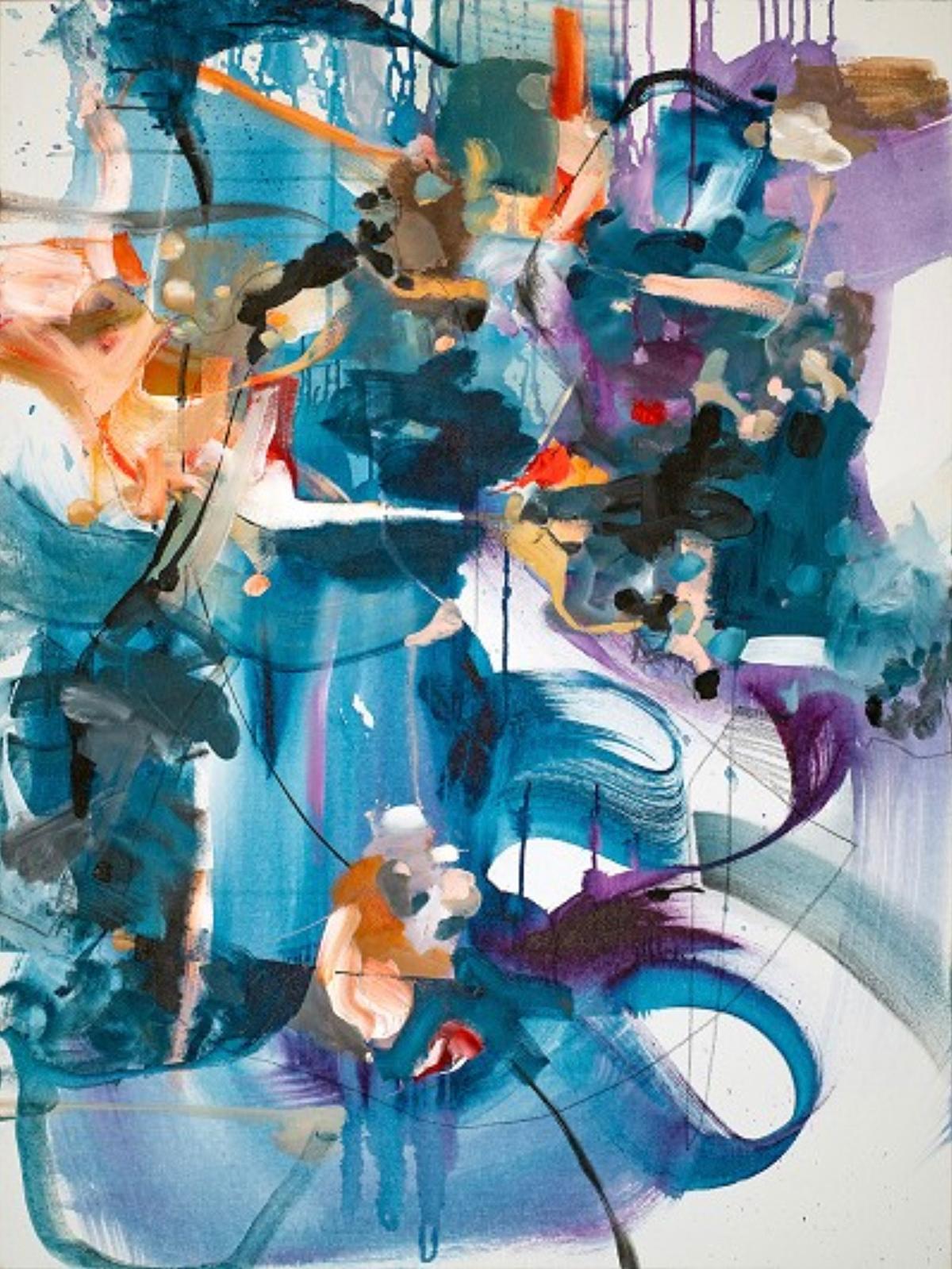 Vicky Barranguet Abstract Painting - It Might as Well Be Spring I