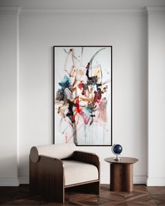 Grande dipinto astratto colorato, parte di un dittico II di Vicky Barranguet