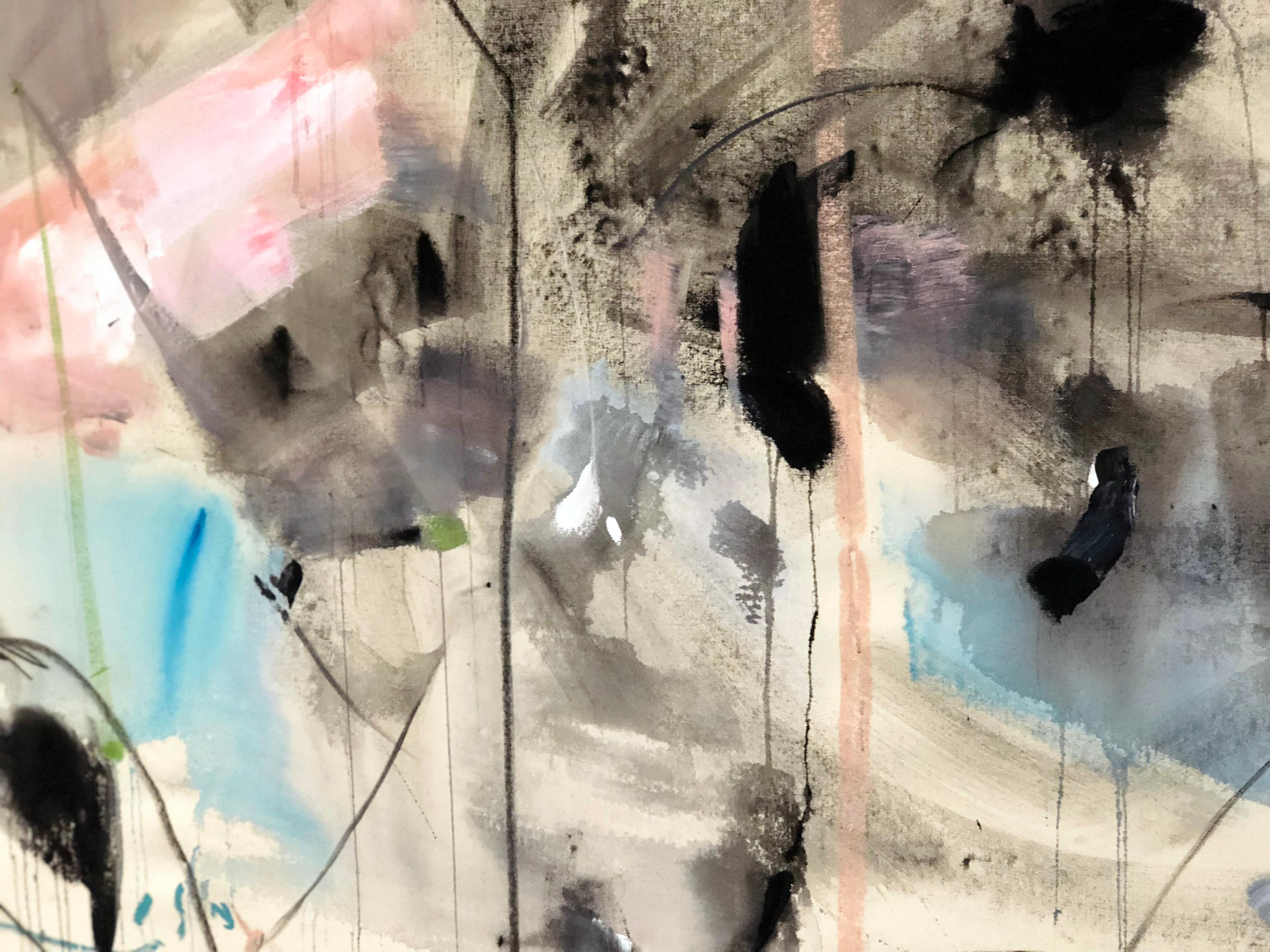 Love by the Yard „Pink“ (Zeitgenössisch), Painting, von Vicky Barranguet