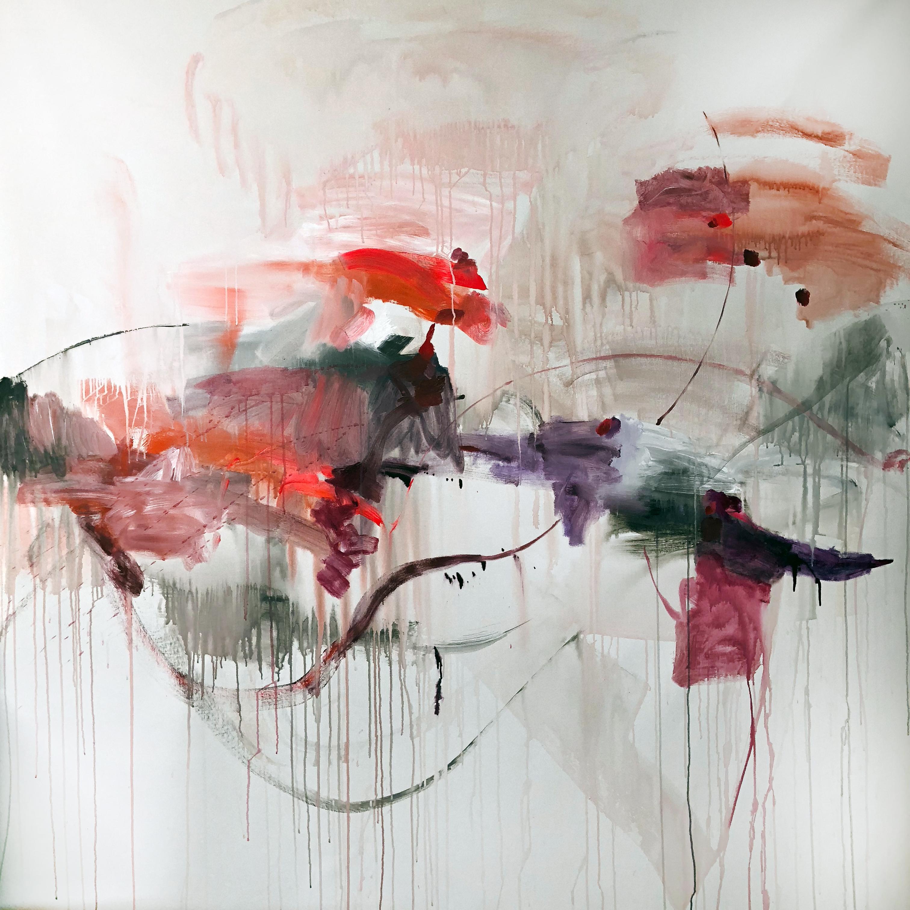 Vicky Barranguet Abstract Painting - Nearness of you