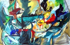 Painting Jazz Gaga I - Abstract Expressionist, Abstract Paintings, 21st Century