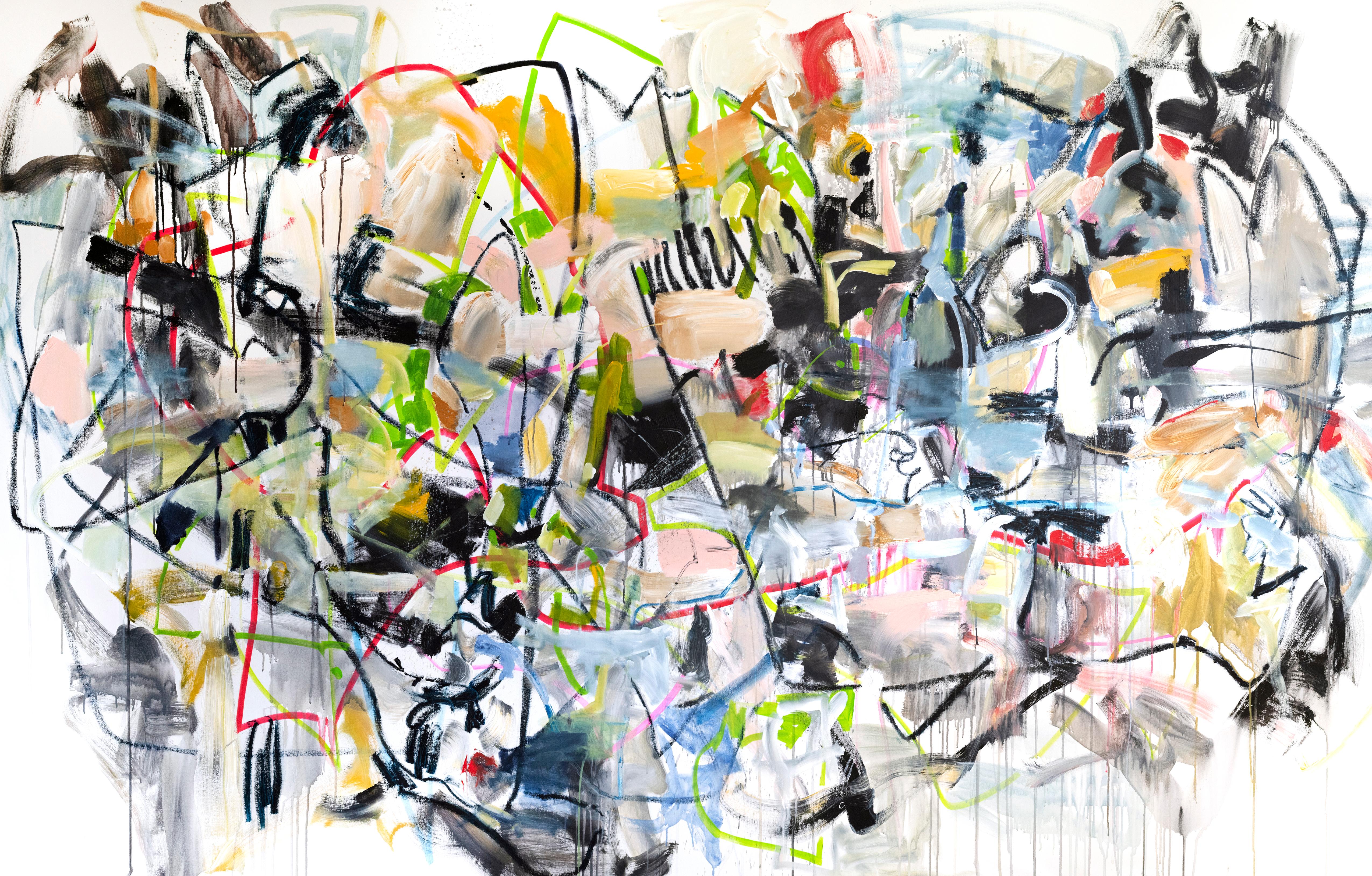 Vicky Barranguet Abstract Painting - Reforming the Future