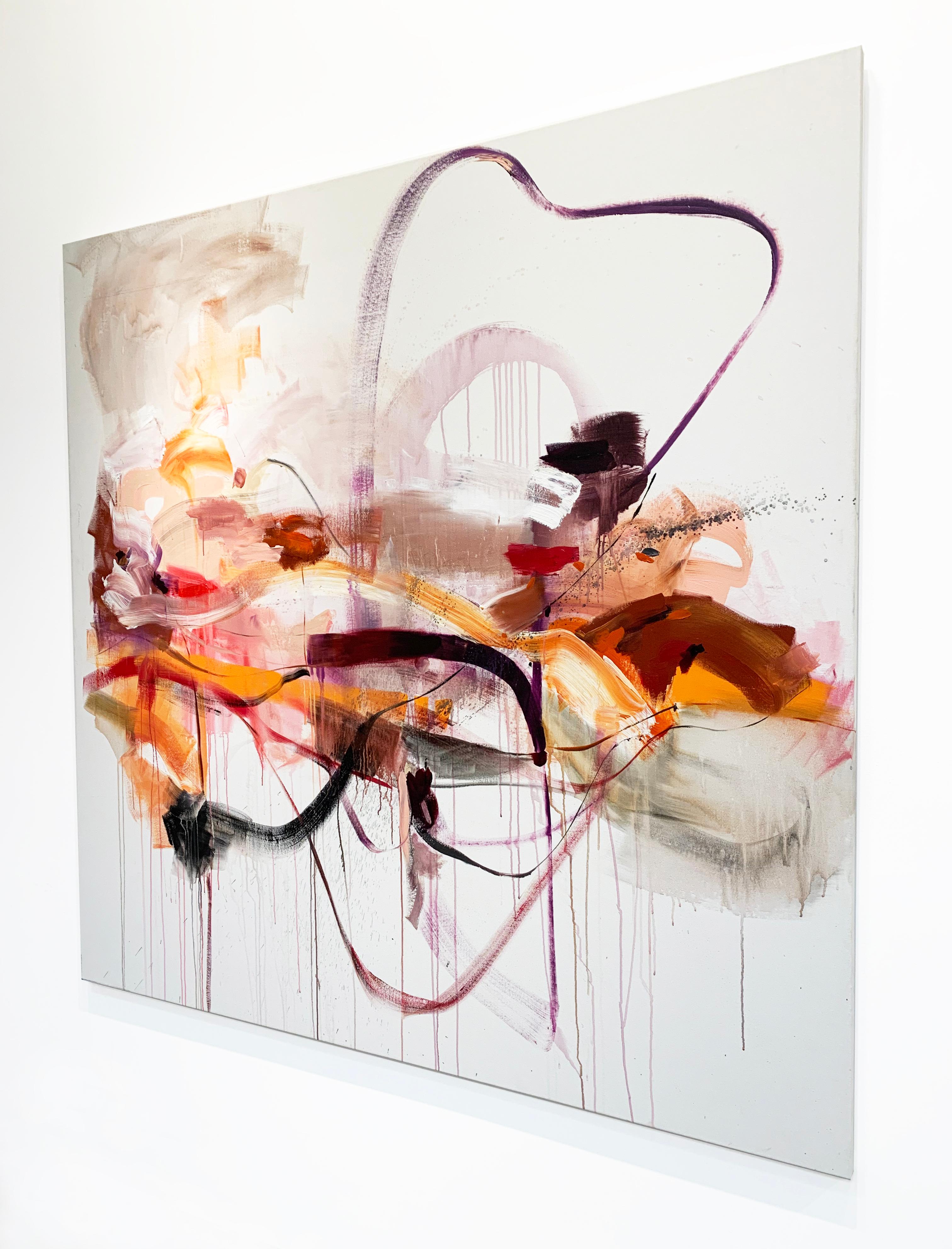 Les routes non prises - Abstrait Painting par Vicky Barranguet