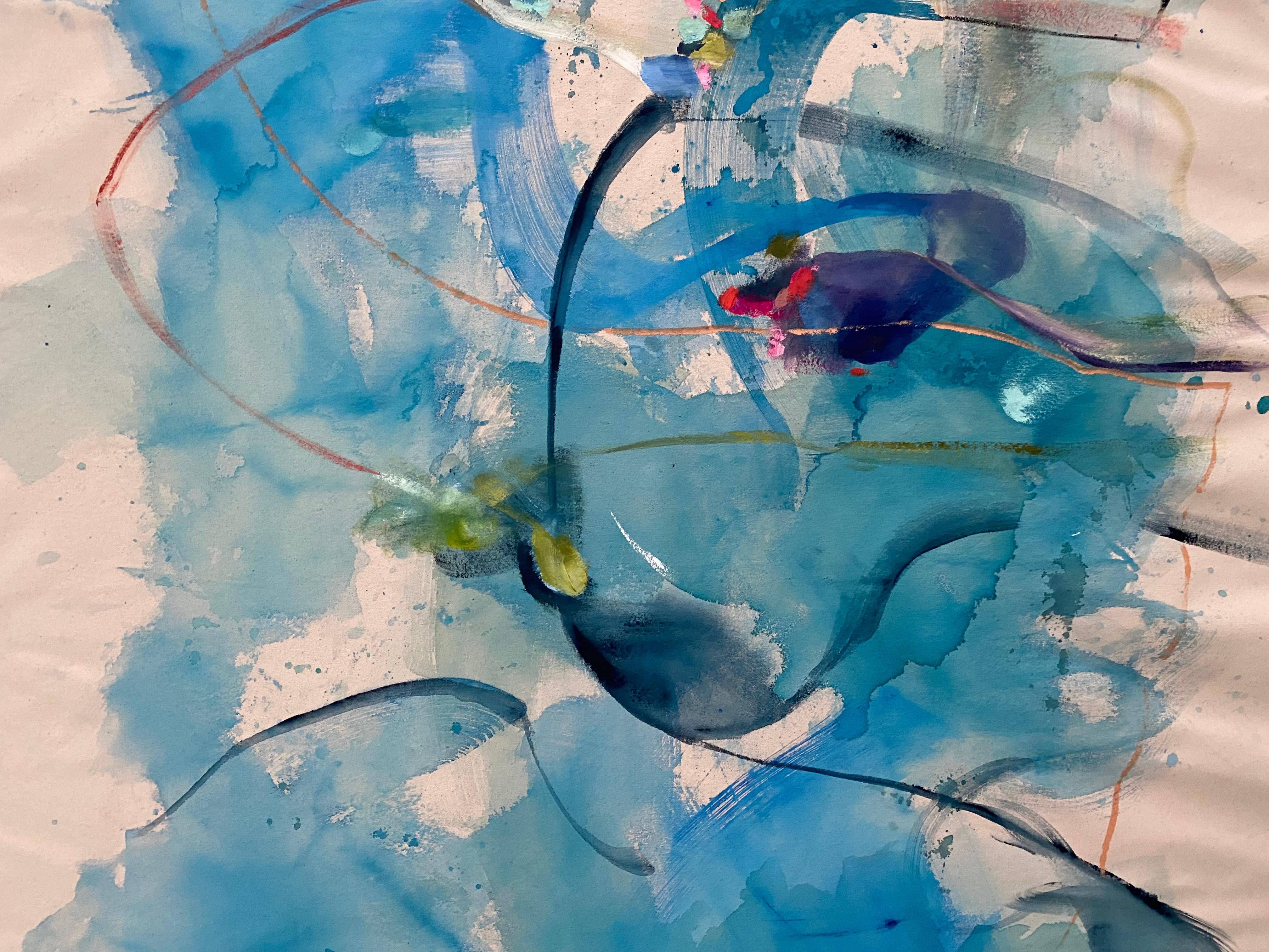 Summer Dream IV - Abstract Painting by Vicky Barranguet