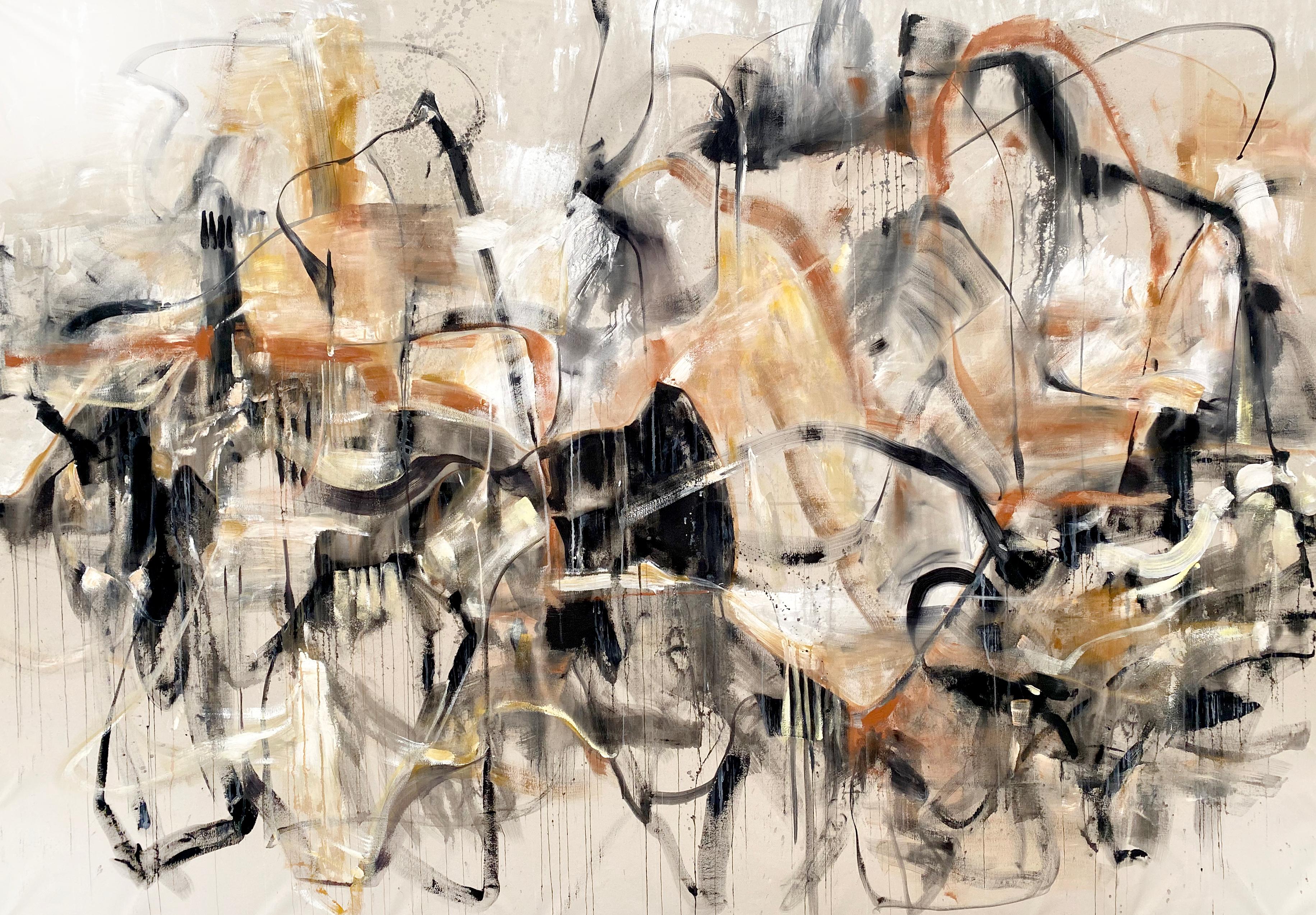 Vicky Barranguet Abstract Painting - Talk it through
