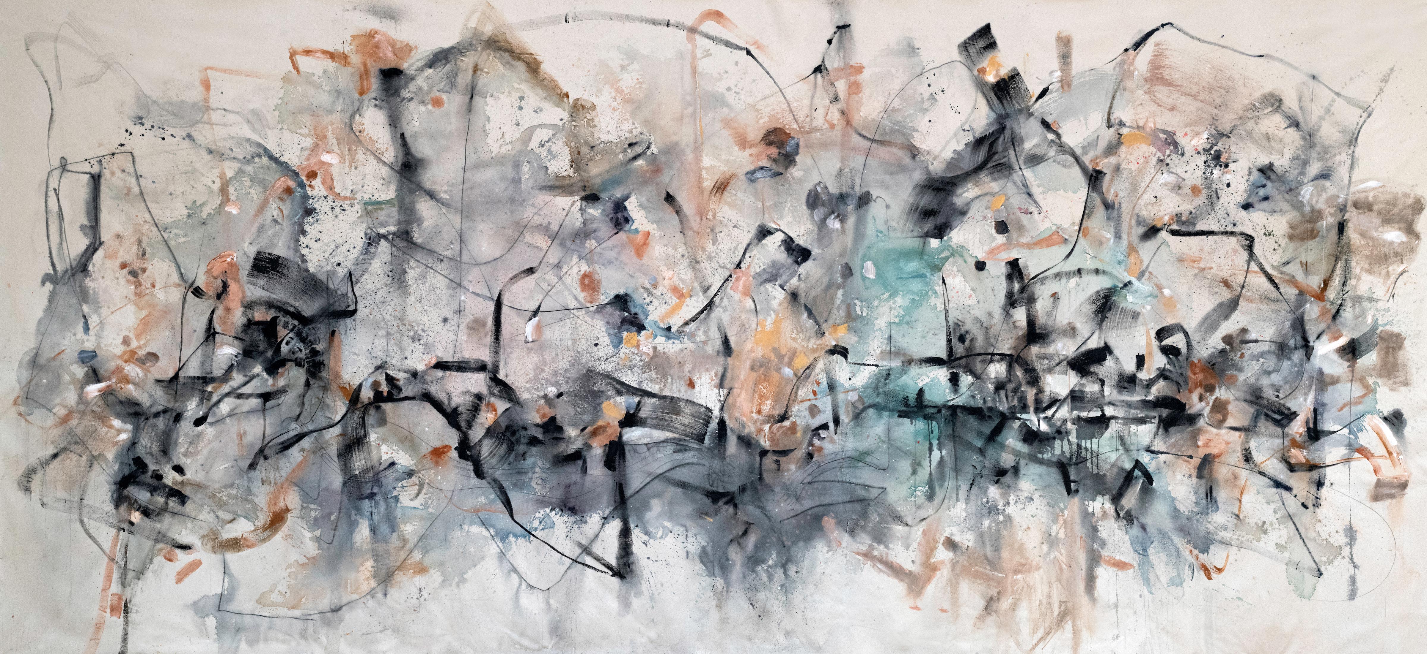 Vicky Barranguet Abstract Painting - Threads III
