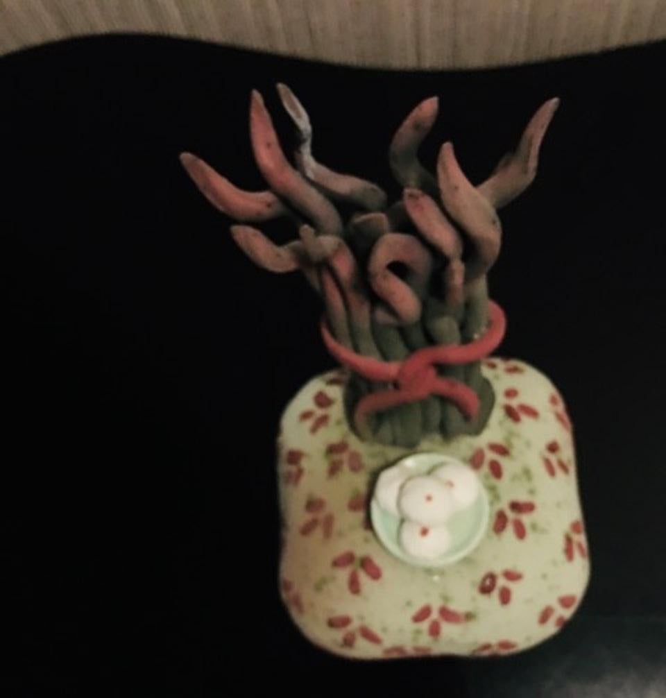 20th Century Vicky Chock Modern Fantasy Chair Pottery Sculpture For Sale