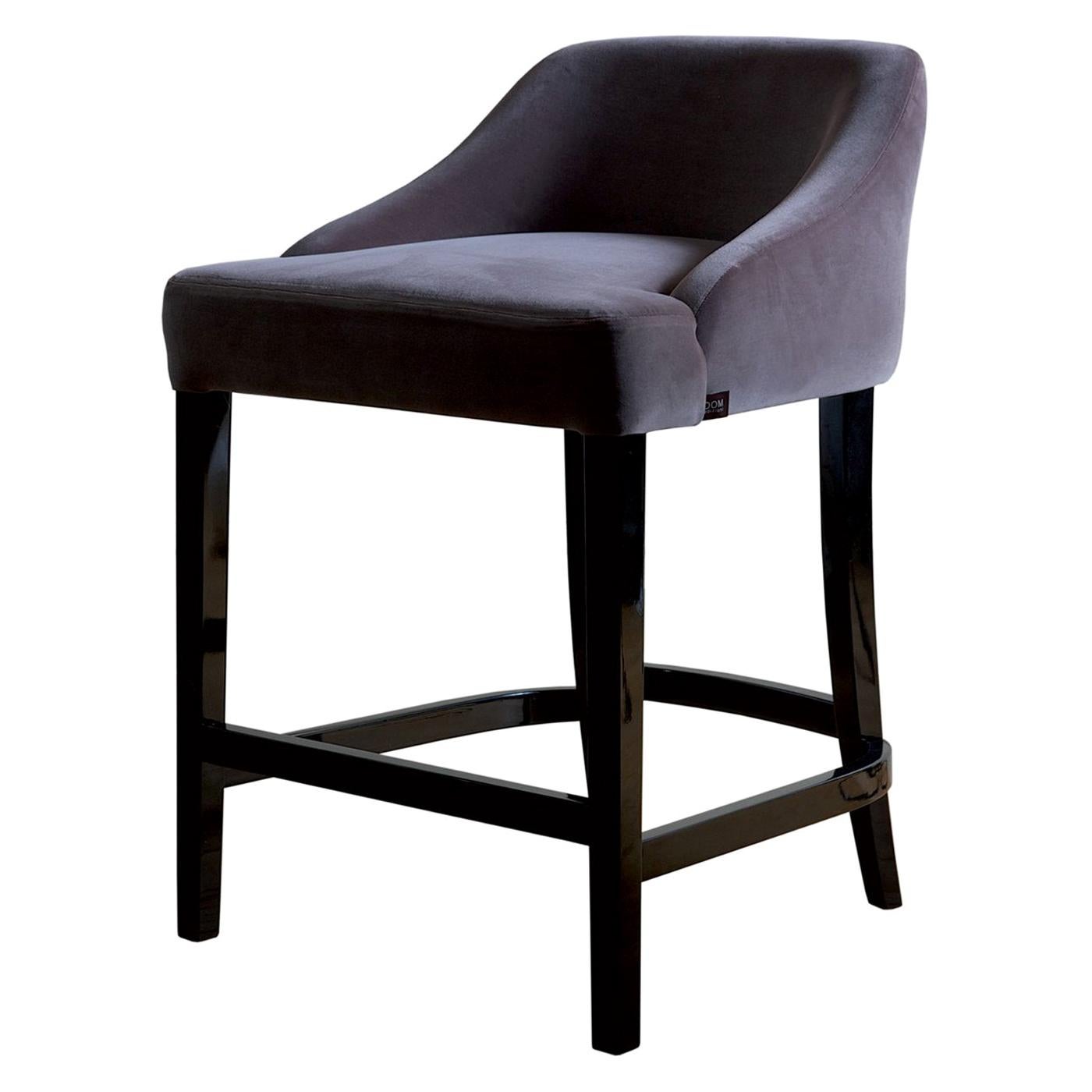 Vicky Gray Bar Stool by Dom Edizioni For Sale