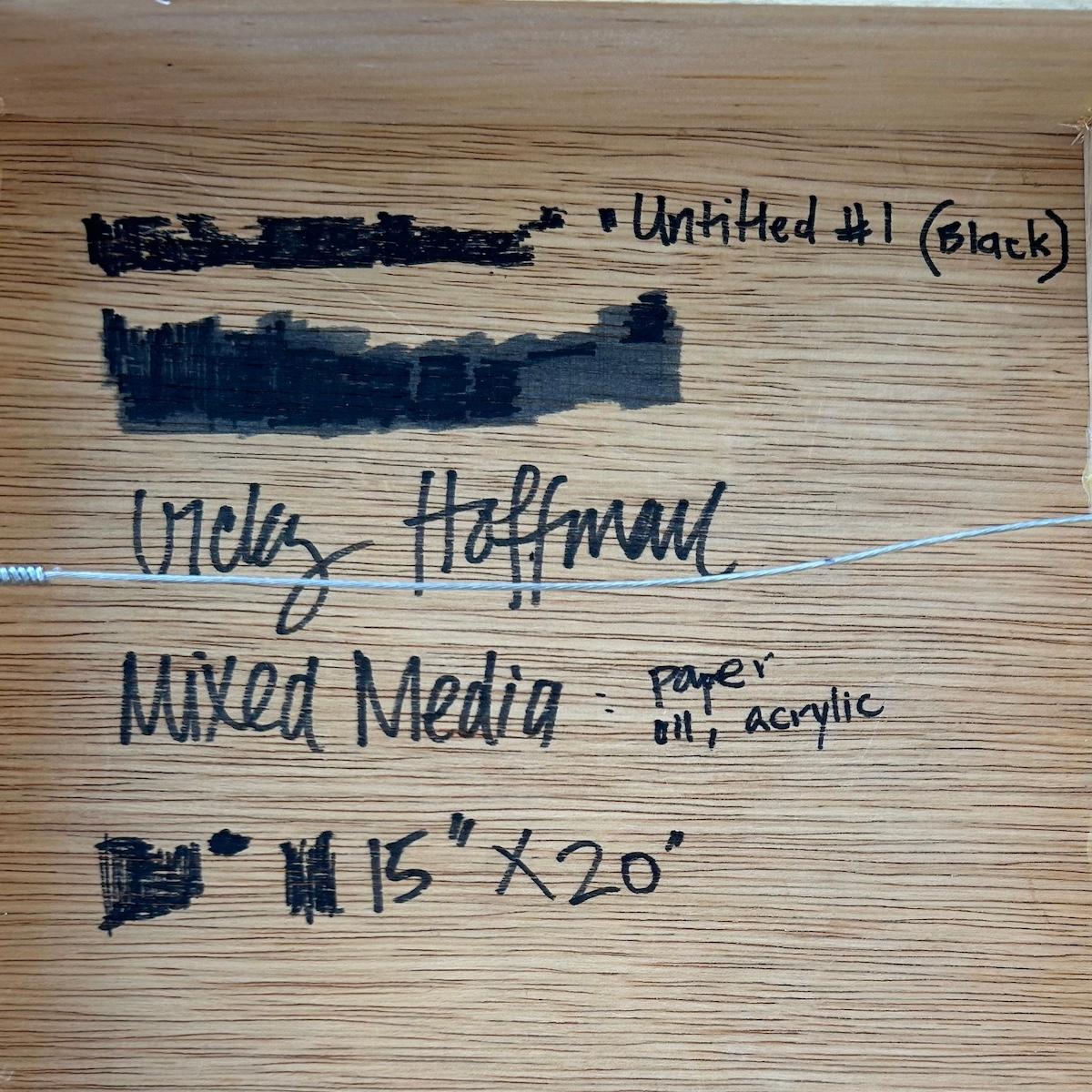 Untitled #1 (black) - Painting by Vicky Hoffman