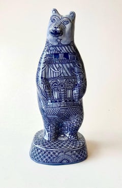 Blau und Weiß Töpferwaren