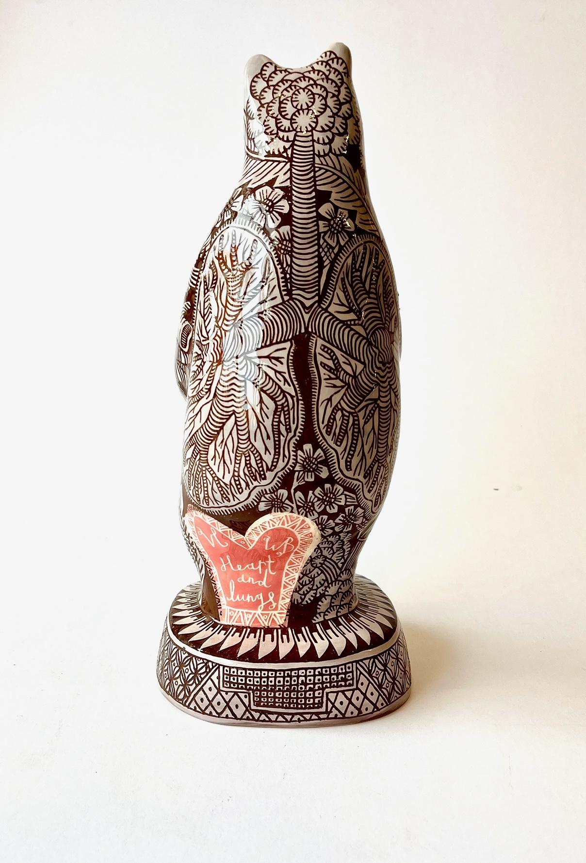 Cœur et poumons - Contemporain Sculpture par Vicky Lindo