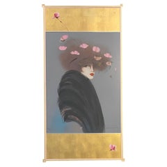 Vicky Montesinos Serigrafía en color de estilo Art Decó Edición Limitada Firmada