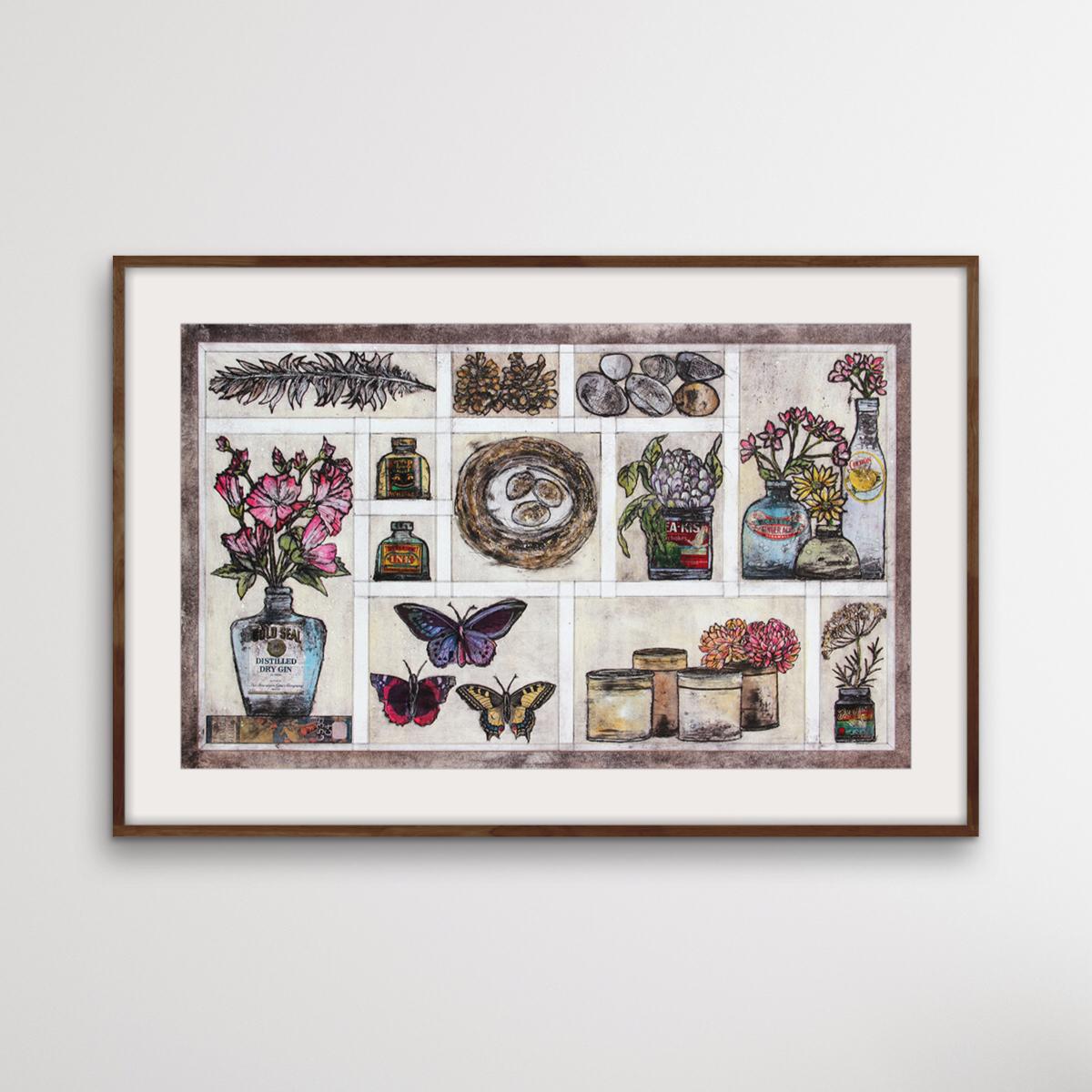 Herbstkollektion Vicky Oldfield Stillleben-Kunst mit Blumenmuster, Kunst für Ihre Küche im Angebot 2